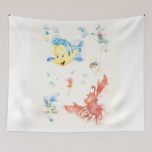 Item preview, Sebastian and Flounder Watercolor designed and sold by paulrommer.