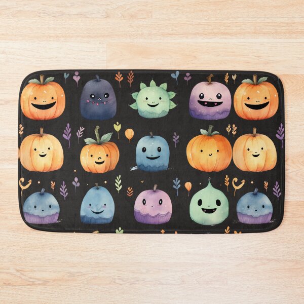 Item preview, cute Halloween watercolor seamless patterns designed and sold by sfwArt.