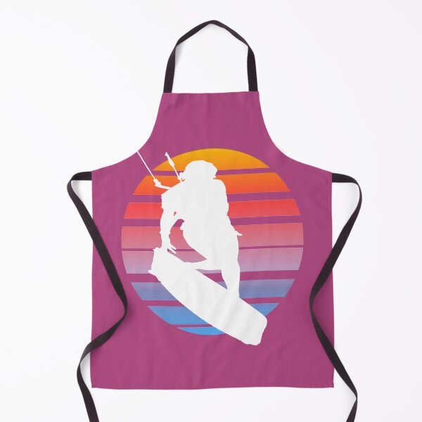 Item preview, Kitesurfing Female Rider Silhouette Retro Sunset 8 designed and sold by taiche.