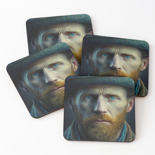 Item preview, Contemporary Rendition of Van Gogh's Self-Portrait designed and sold by InkDazzle.