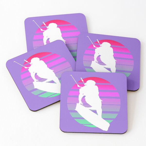 Item preview, Kitesurfing Female Rider Silhouette Retro Sunset 9 designed and sold by taiche.