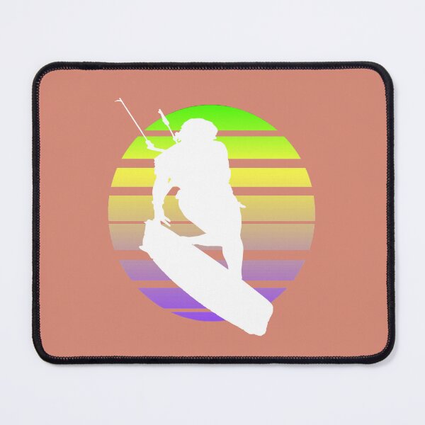 Item preview, Kitesurfing Female Rider Silhouette Retro Sunset 10 designed and sold by taiche.