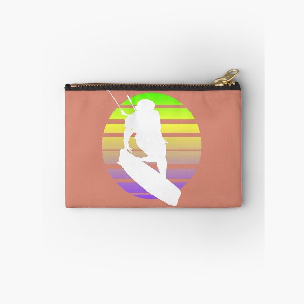 Item preview, Kitesurfing Female Rider Silhouette Retro Sunset 10 designed and sold by taiche.