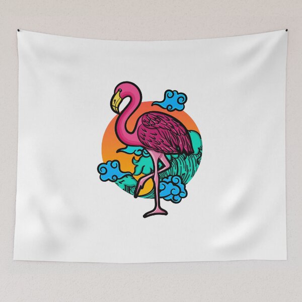 Item preview, Flamingo Liquid dnb Raver Bird Tropical Flamingos cute Festival  designed and sold by Ravermonkey.