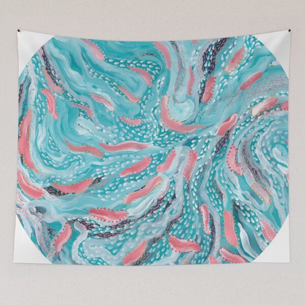 Item preview, Feathers Fibrils and the Sea IV (circle) designed and sold by FJBourne.