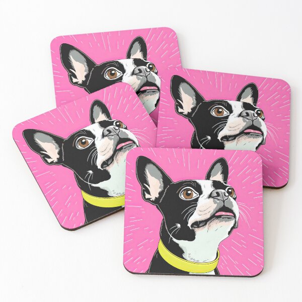 Item preview, Boston terrier rosa designed and sold by jaredmcwhae.