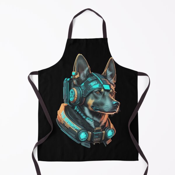 Item preview, Cyberpunk Dog in neon colors designed and sold by KeshaEls.