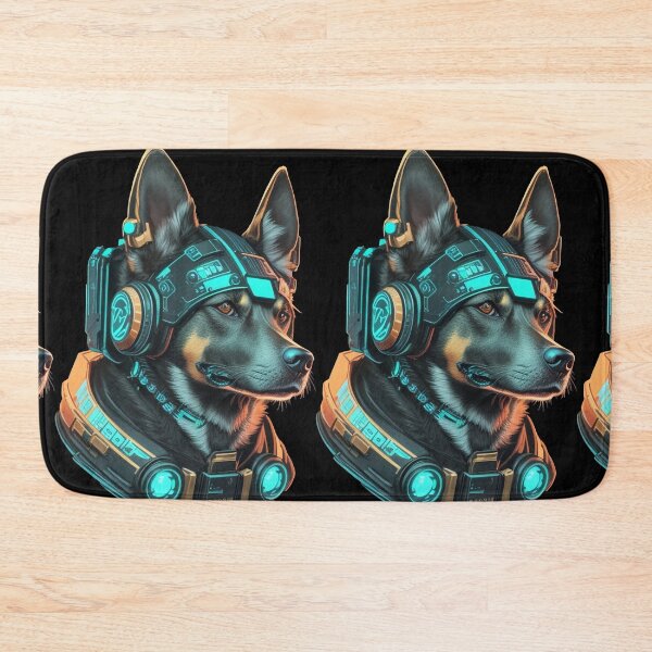 Item preview, Cyberpunk Dog in neon colors designed and sold by KeshaEls.