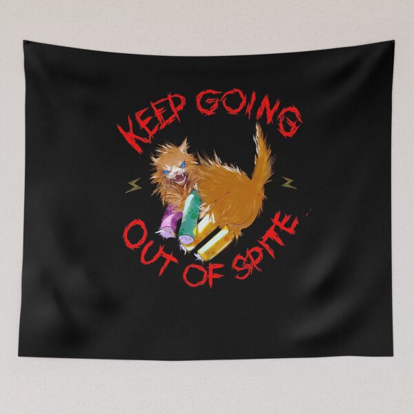 Item preview, Keep Going Out of Spite - Scrunkly Tater Tot (Blue) designed and sold by AshStoreArt.