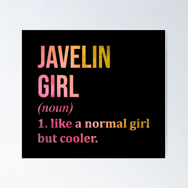 Item preview, Javelin Girl Definition in Watercolor designed and sold by XCIV.