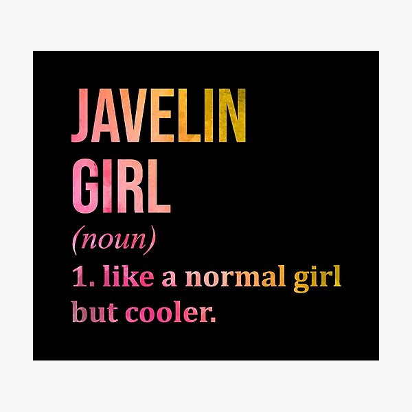 Item preview, Javelin Girl Definition in Watercolor designed and sold by XCIV.