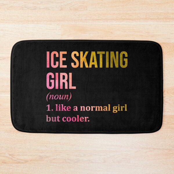 Item preview, Ice Skating Girl Definition in Watercolor designed and sold by XCIV.