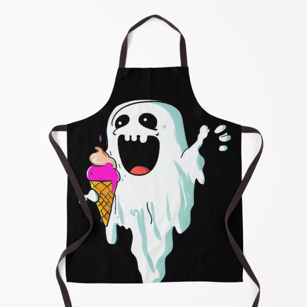 Item preview, Summerween - Kawaii Ghost with Ice Cream designed and sold by pocketart2023.