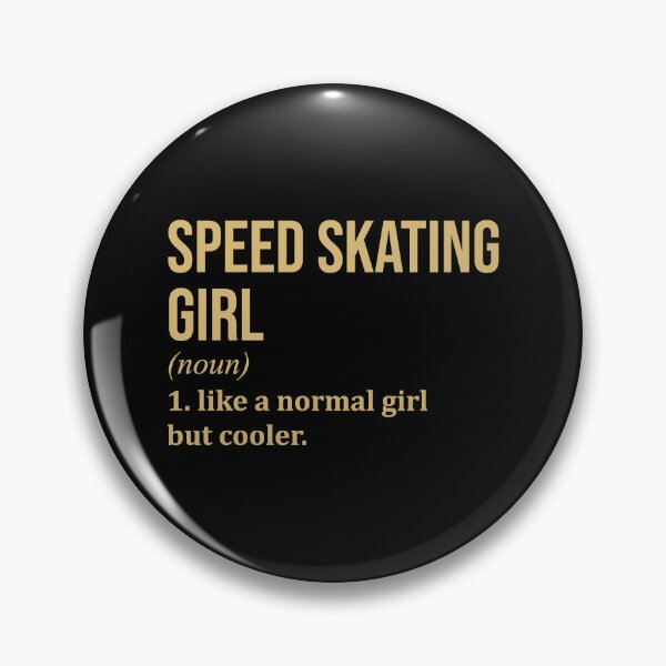 Item preview, Speed Skating Girl Definition in Gold designed and sold by XCIV.