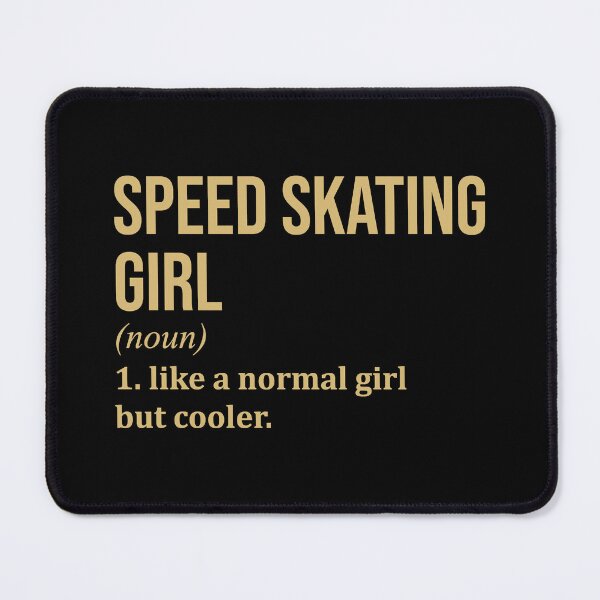 Item preview, Speed Skating Girl Definition in Gold designed and sold by XCIV.