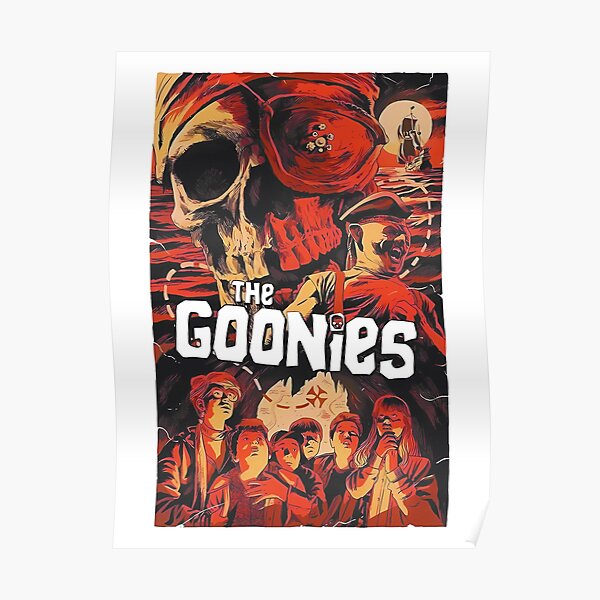 the-goonies-discover-an-ancient-map-poster-poster-for-sale-by