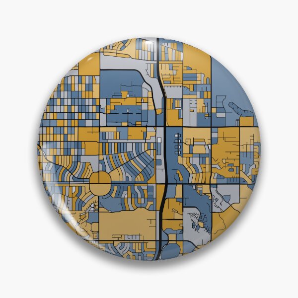 Artikelvorschau, Aurora-Kartenmuster in Blau und Gold entworfen und verkauft von PatternMaps.