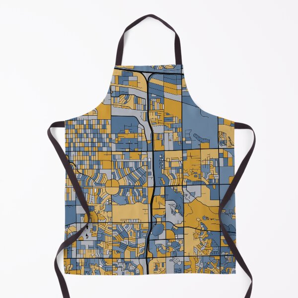 Item preview, Aurora Map Pattern in Blue & Gold designed and sold by PatternMaps.