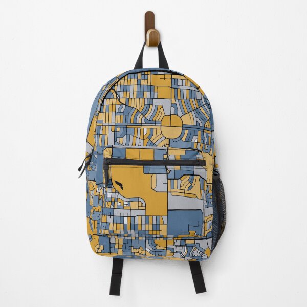 Item preview, Aurora Map Pattern in Blue & Gold designed and sold by PatternMaps.