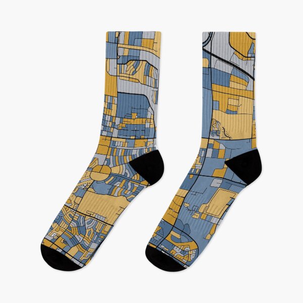 Artikelvorschau, Aurora-Kartenmuster in Blau und Gold entworfen und verkauft von PatternMaps.