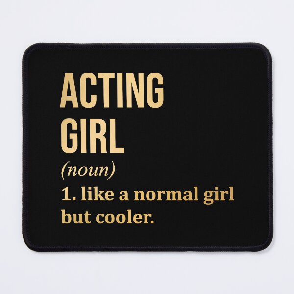 Item preview, Acting Girl Definition in Gold designed and sold by XCIV.