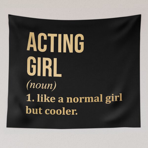 Item preview, Acting Girl Definition in Gold designed and sold by XCIV.