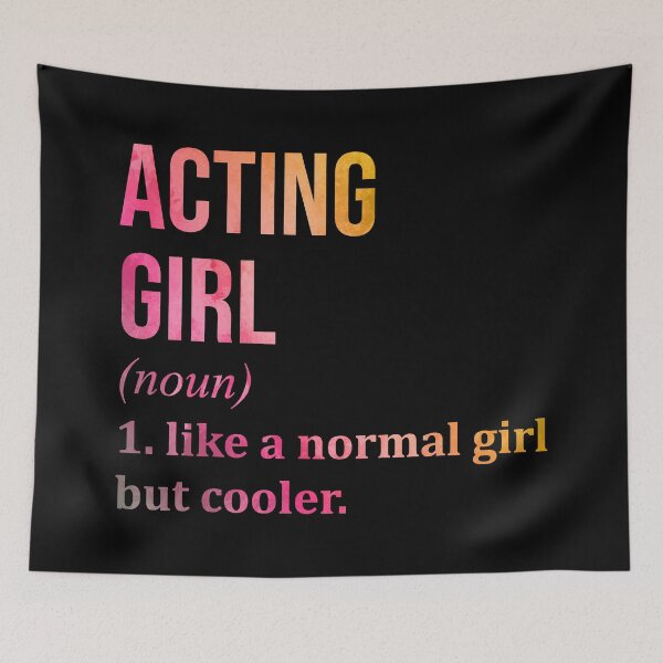 Item preview, Acting Girl Definition in Watercolor designed and sold by XCIV.
