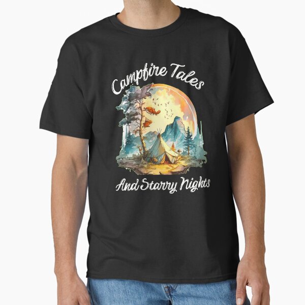 Aperçu de l'œuvre Contes de feu de camp et nuits étoilées créée et vendue par HikingGalleria.