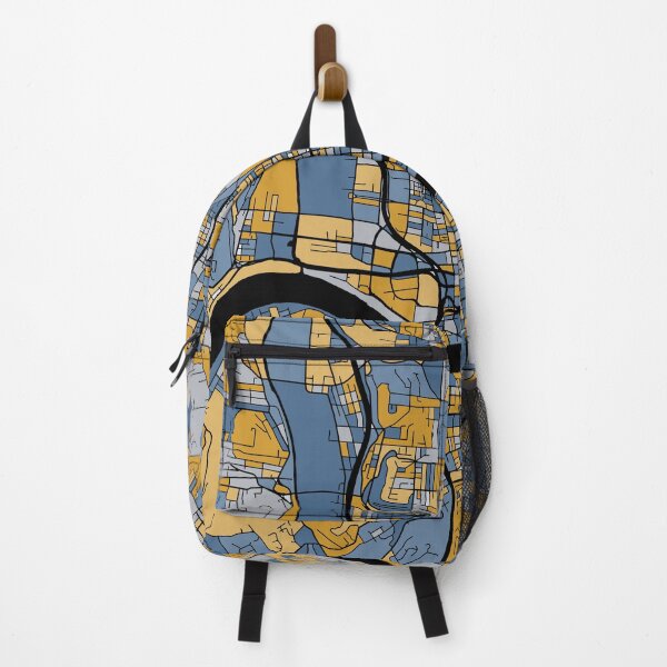 Item preview, Cincinnati Map Pattern in Blue & Gold designed and sold by PatternMaps.