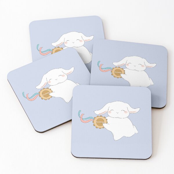 Item preview, Dance Tamborine Rabbit Happy face  | White Holland Lop Rabbit | Bunniesmee designed and sold by bunniesmee.