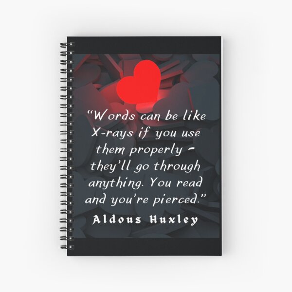 Item preview, Aldous Leonard Huxley quote on the power of words: “Words can be like X-rays if you use them properly..” designed and sold by artbleed.