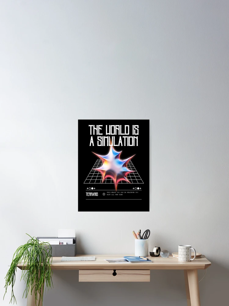 Thumbnail 2 of 3, Poster, Simulation Theory designed and sold by MaxLevelMerch.