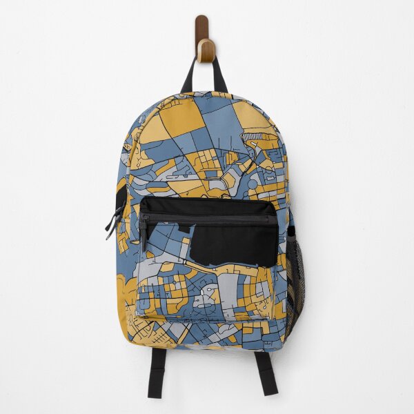 Item preview, Edinburgh Map Pattern in Blue & Gold designed and sold by PatternMaps.