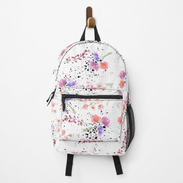 Item preview, Black Ink Splashed Florals designed and sold by BumbleChynxBee.
