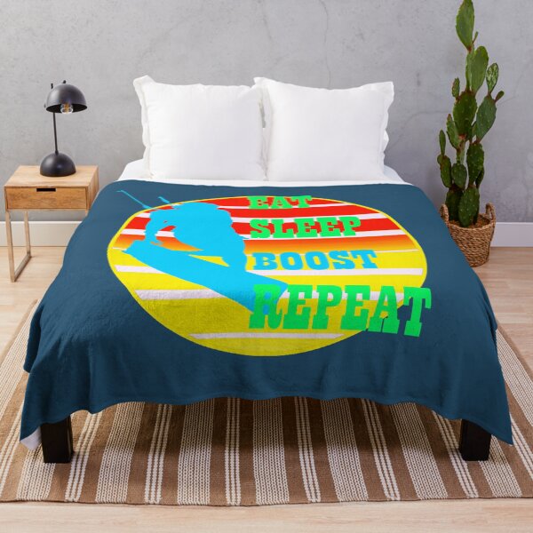 Item preview, Eat Sleep Boost Repeat Female Kitesufer Retro Sunset 2 designed and sold by taiche.