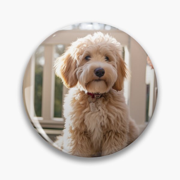 Item preview, Labradoodle on Porch 2 designed and sold by Creative Shed Designs.