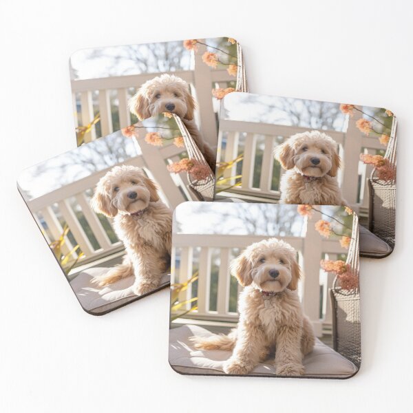 Item preview, Labradoodle on Porch 2 designed and sold by Creative Shed Designs.