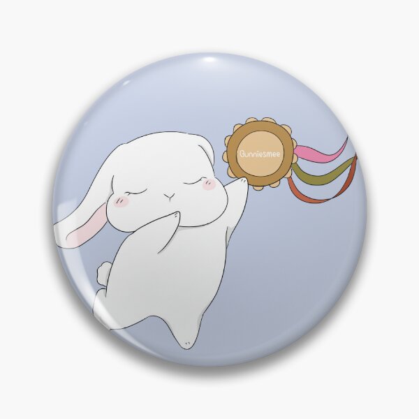 Item preview, Calm Dance Tamborine Bunny | White Holland Lop Rabbit | Bunniesmee designed and sold by bunniesmee.