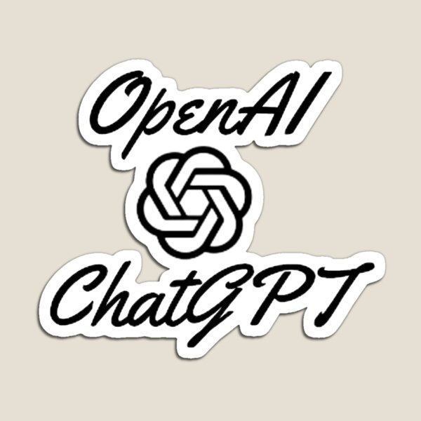 Aperçu de l'œuvre Autocollant openAI chatGPT créée et vendue par EYE-CATCHINGG.