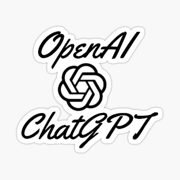 Aperçu de l'œuvre Autocollant openAI chatGPT créée et vendue par EYE-CATCHINGG.