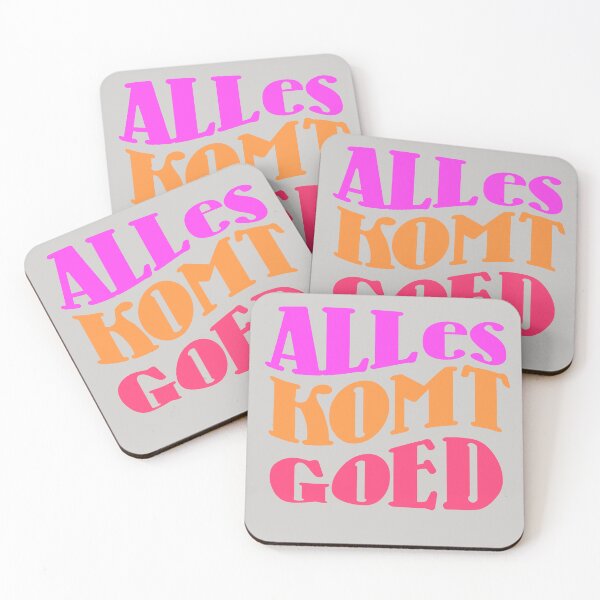 Item preview, Alles Komt Goed, Dutch Saying, Quote in Retro Style designed and sold by DiensDesign.