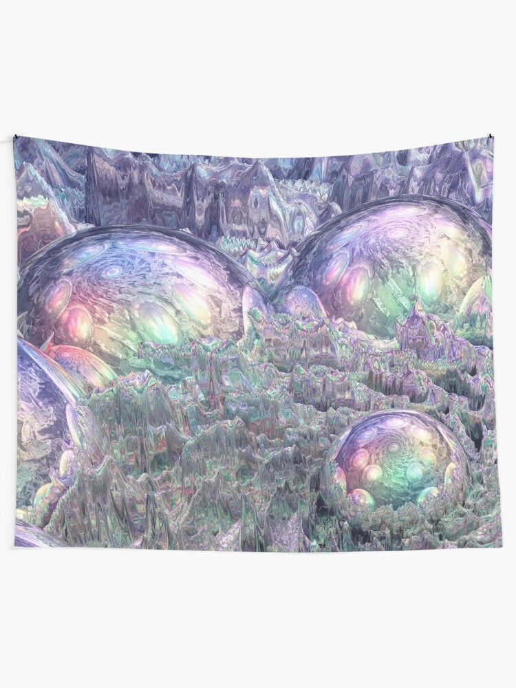 Alternate view of Reflecting Spheres In Space Tapestry
