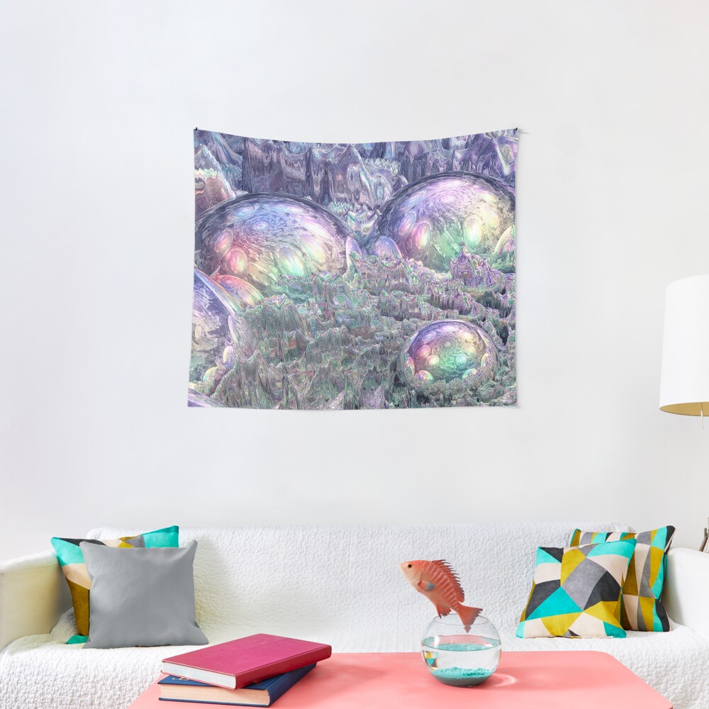 Reflecting Spheres In Space Tapestry