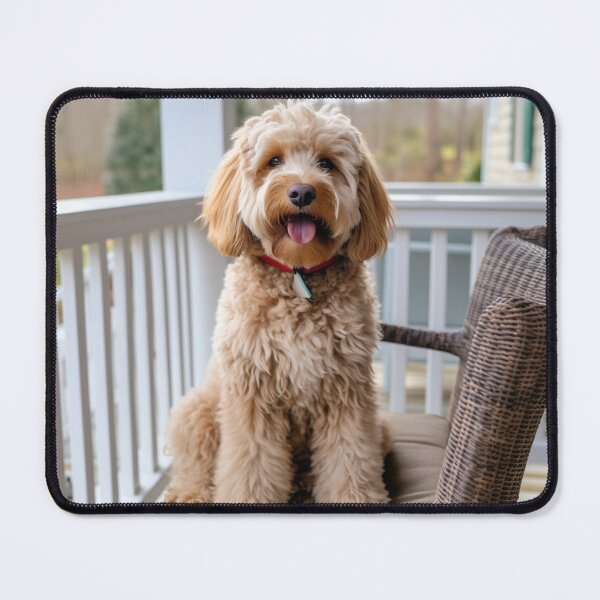 Item preview, Labradoodle on Porch 3 designed and sold by Creative Shed Designs.