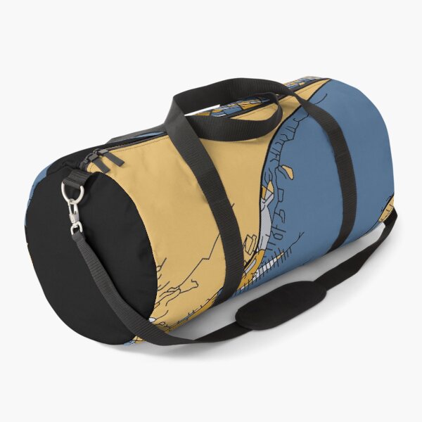 Item preview, Honolulu Map Pattern in Blue & Gold designed and sold by PatternMaps.