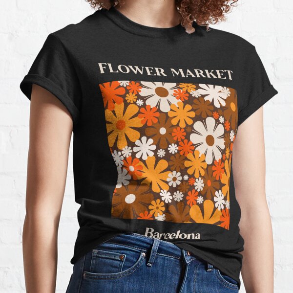 Barcelona Flower Women's T-Shirts & Tops for Sale | Redbubble