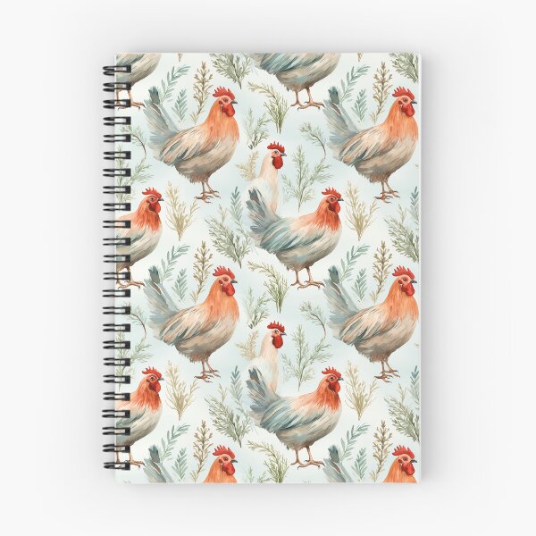 Item preview, Watercolour stylised chickens designed and sold by Tasmanian Viking.