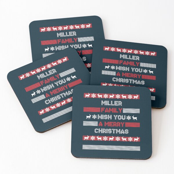 Item preview, Christmas Surname Xmas Santa Miller Family designed and sold by IrishGlasses.