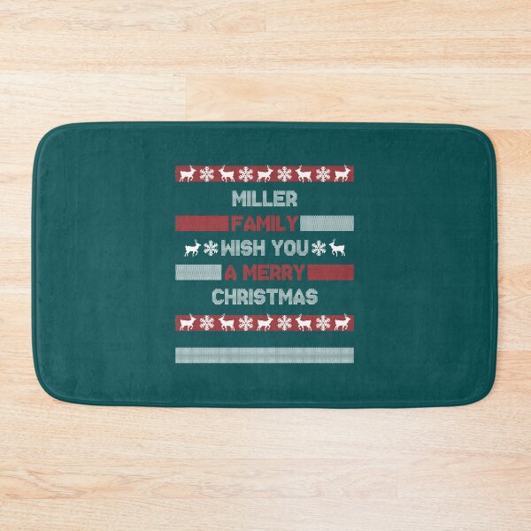 Item preview, Christmas Surname Xmas Santa Miller Family designed and sold by IrishGlasses.