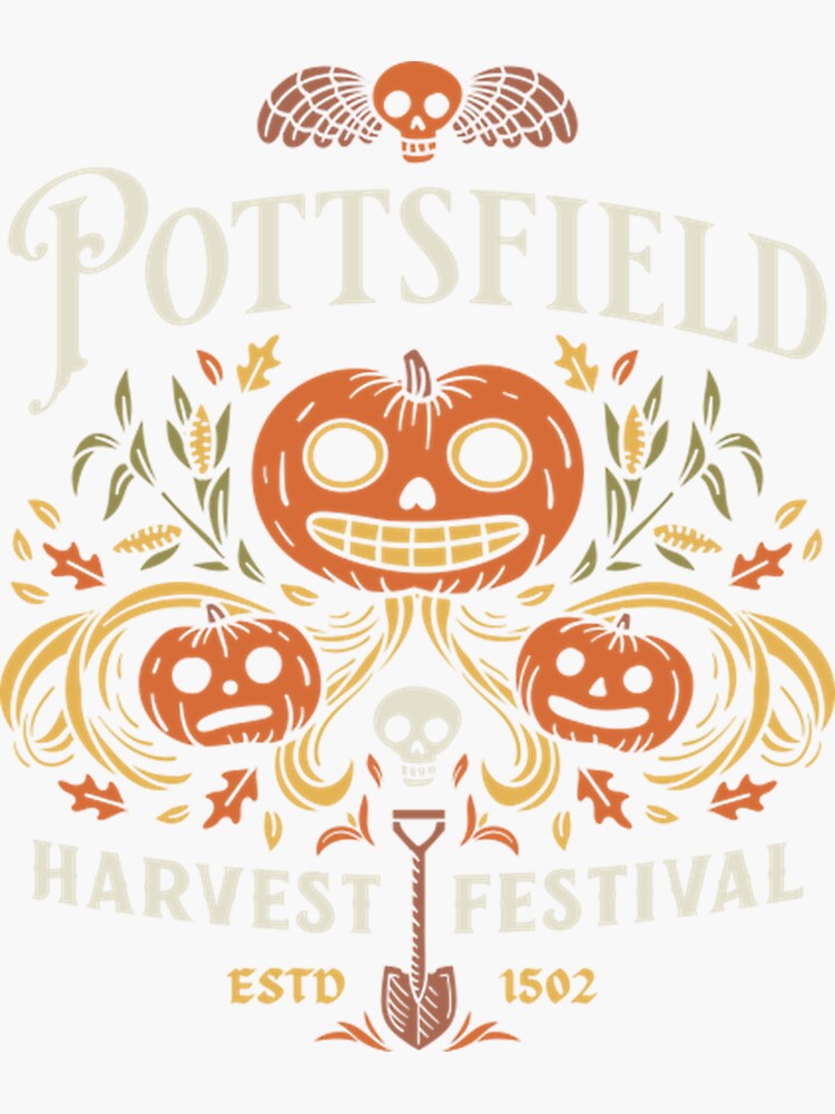 Pottsfield Harvest Festival Sticker for Sale by kiwibee